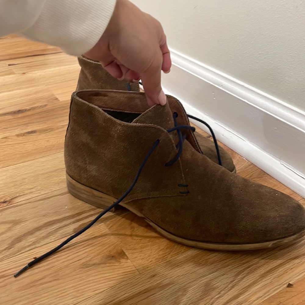 Brown suede dress shoes